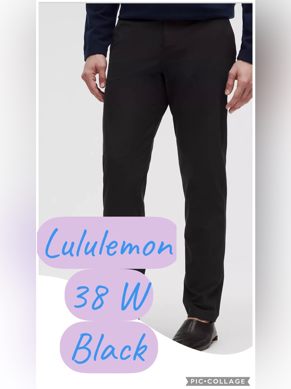 lululemon athletica Men's  Black Performance Pants